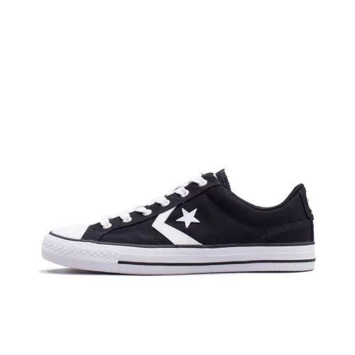 Converse Star Player 76 Canvas Shoes Unisex Low-Top Black/White