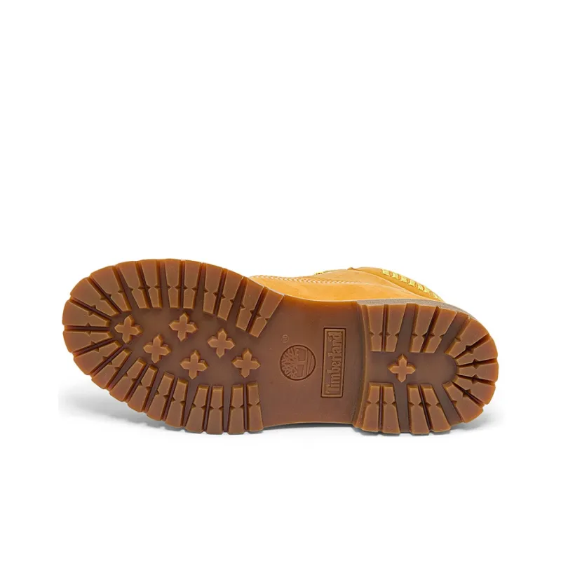 Timberland 6 Inch Premium Waterproof Boots 'Wheat Nubuck With Gold Logo' Women's-5