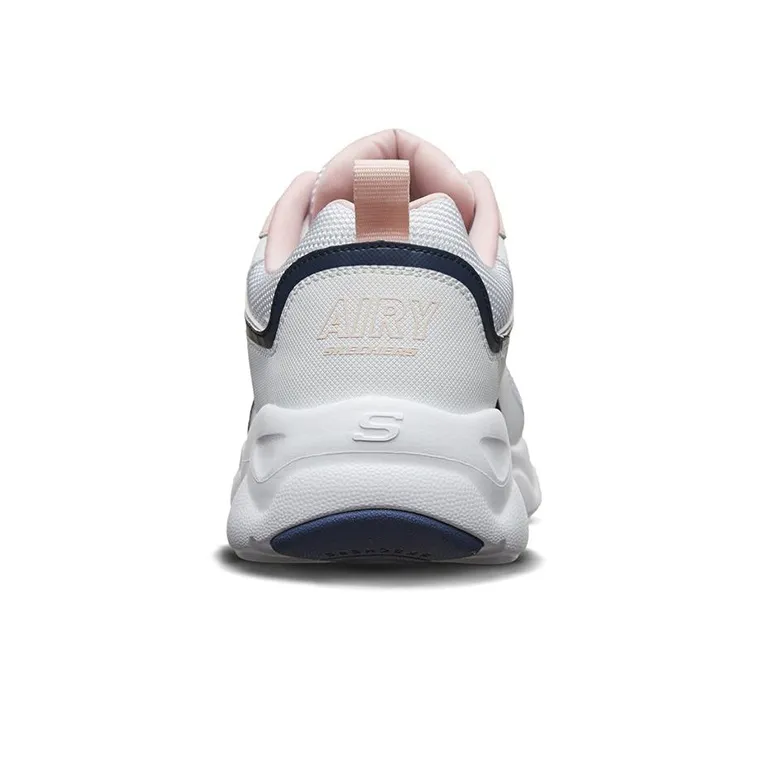 Skechers D'LITES AIRY Cushioned Anti Slip And Wear Resistant Lightweight Low Top Chunky Sneakers Women's White-3