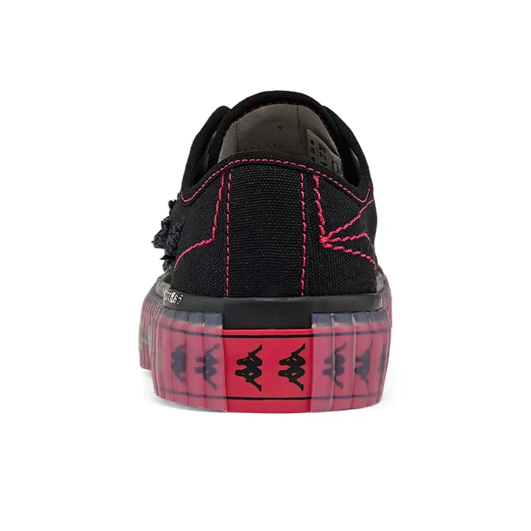 One Piece x Kappa Low Top Canvas Shoes Unisex Black-1