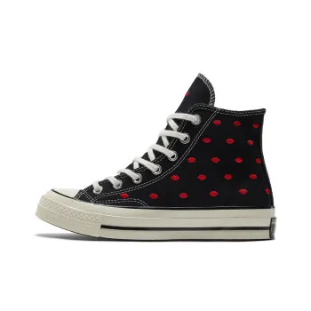 Converse Chuck Taylor All Star 70 Hi Embroidered Lips Black