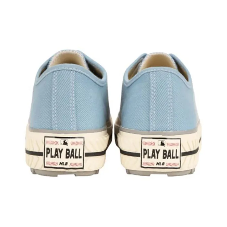 MLB Playball New Chunky La Dodgers Anti Slip Wear Resistant Breathable Lightweight Low Top Canvas Shoes Unisex Blue-3