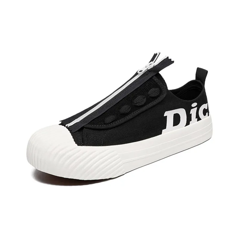 Dickies Canvas Shoes Unisex Low-Top Black-1