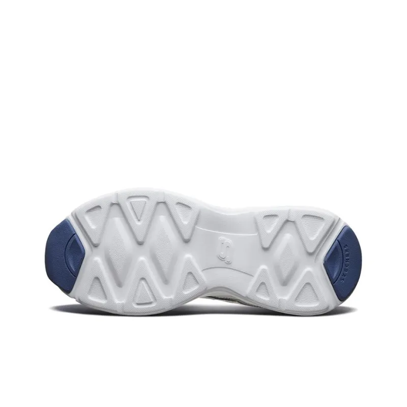 Skechers D'LITES AIRY Cushioned Anti Slip And Wear Resistant Lightweight Low Top Chunky Sneakers Women's White-4