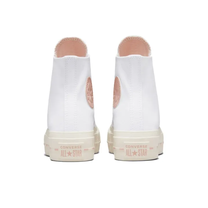 Converse Women's Chuck Taylor All Star Lift High 'White Pink Clay' Women's-3