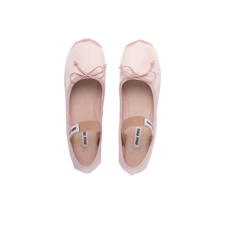 【MIU MIU】FLAT SHOES Miu Miu Leather Ballerina Flats | Neiman Marcus