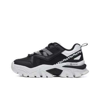 FILA Buffer Low Running Shoes Black/White Women's