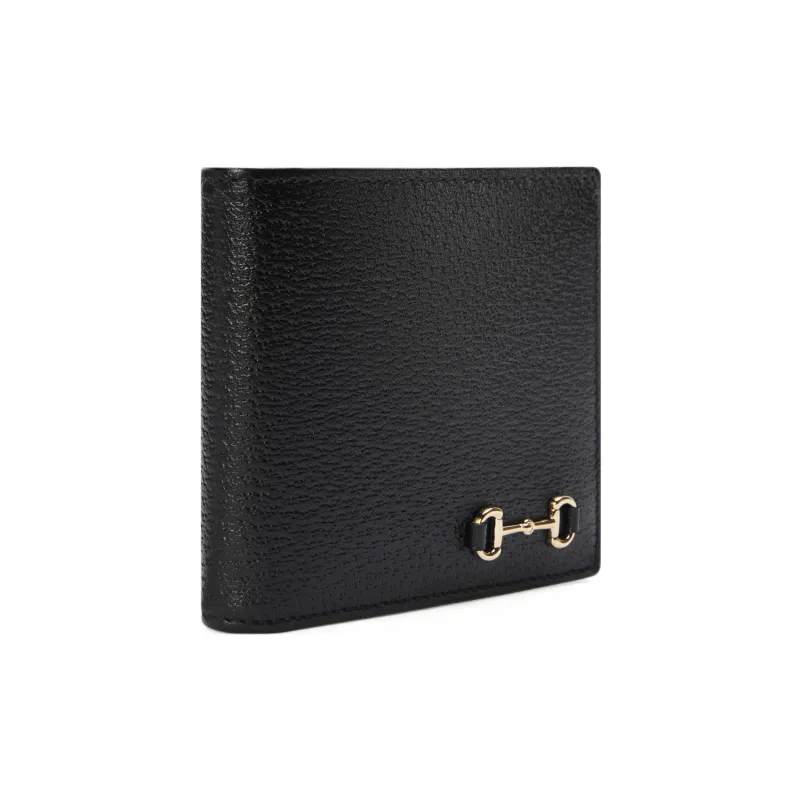 GUCCI Leather Coin Purses Wallets Men's Black-1