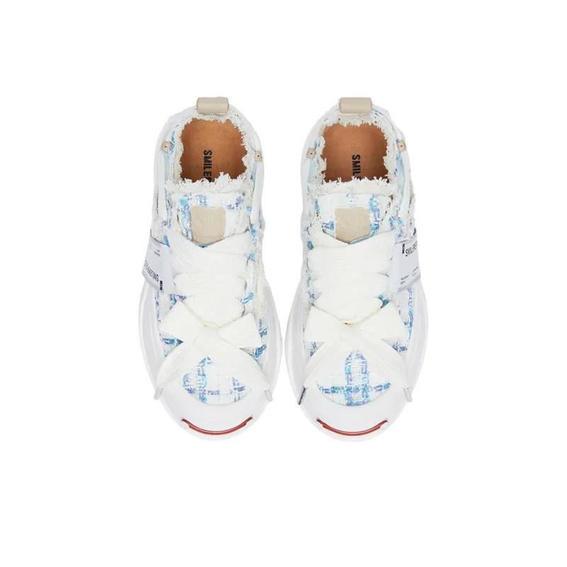 SMILEREPUBLIC Glacier Mint Low-Top Canvas Shoes Unisex White Blue-3