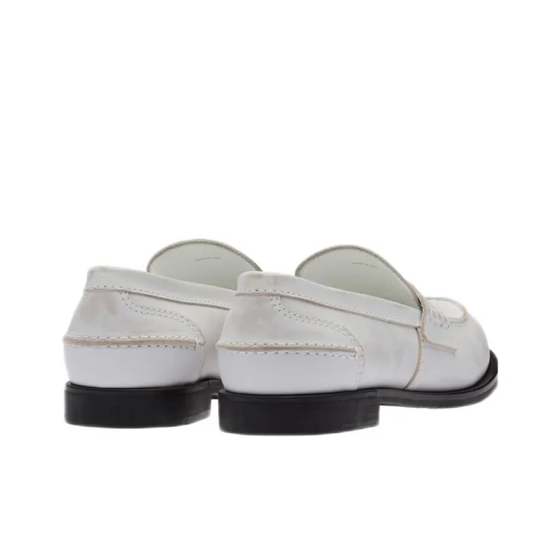 MIU MIU Leather Penny Loafers-3