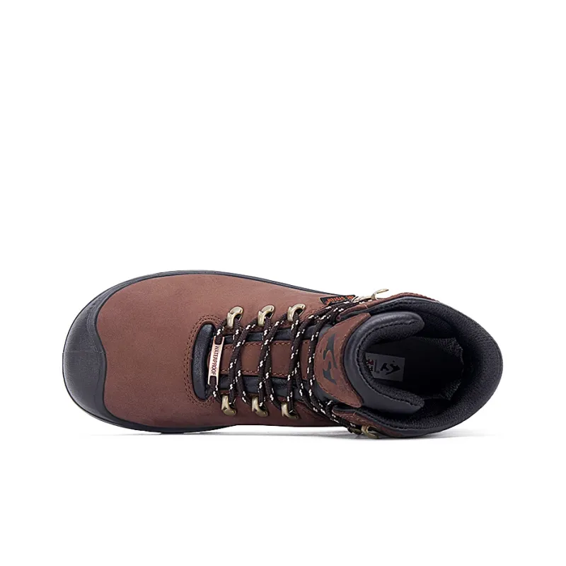 SLEADER Chuxin Series Slip Resistant, Abrasion Resistant, Waterproof High Top Outdoor Shoes Unisex Dark Coffee-2