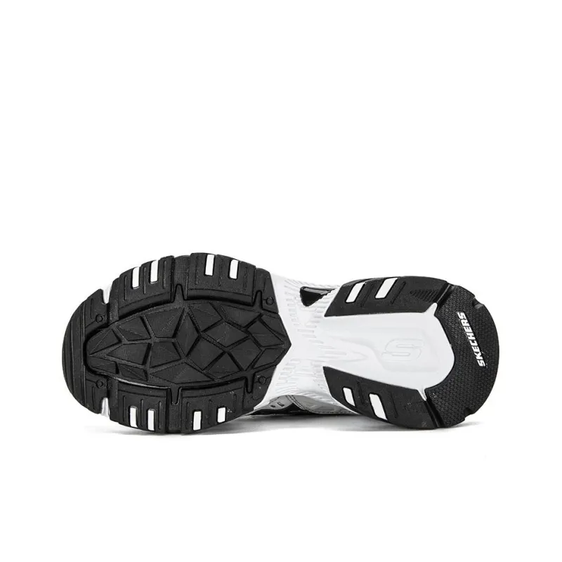 Skechers Stamina V2 1.0 Cushioning Anti Slip And Wear Resistant Low Top Chunky Sneakers Women's Black White-4
