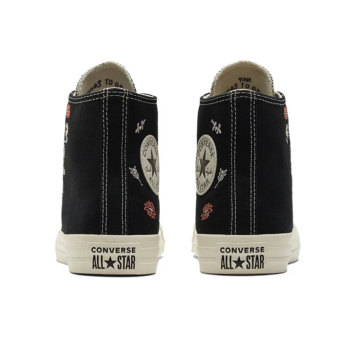 Converse Women's Chuck Taylor All Star High 'Embroidered Floral Black' Women's-4