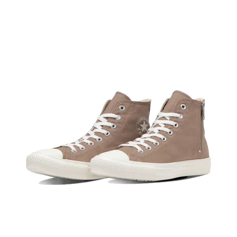 Converse Chuck Taylor All Star Anti-Slip And Wear-Resistant Breathable High-Top Canvas Shoes Unisex Taupe Japan Version-2