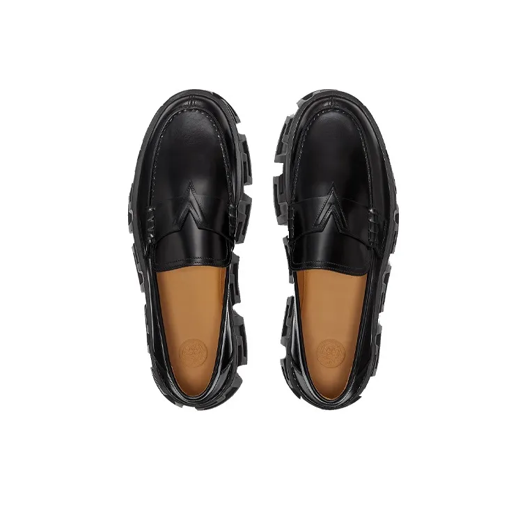 VERSACE Men's Leather Loafers Moccasins Greca Labyrinth-3
