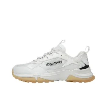 Discovery Expedition Anti-Slip And Wear-Resistant Breathable Cushioning Low-Top Chunky Sneakers Men's White