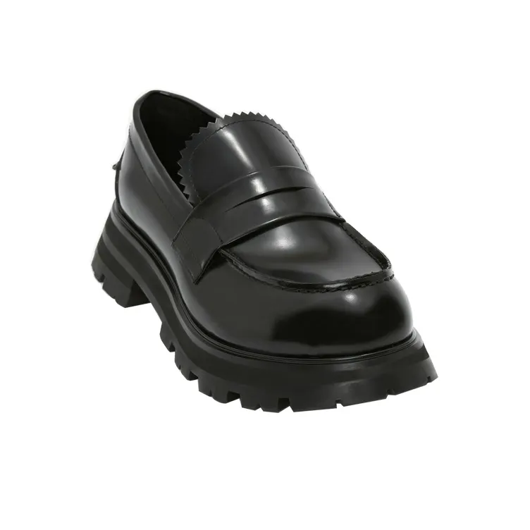Alexander McQueen Penny Loafer Black Women's-2