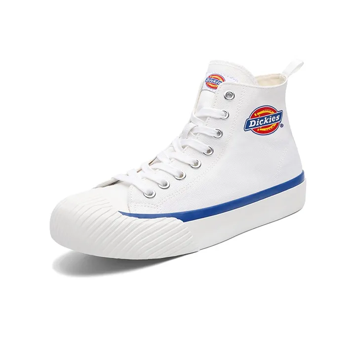Dickies Canvas Shoes Unisex High Top White Blue-1