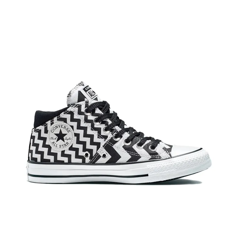Converse Women's Chuck Taylor All Star Madison Mid 'Zigzag Black White' Women's-1
