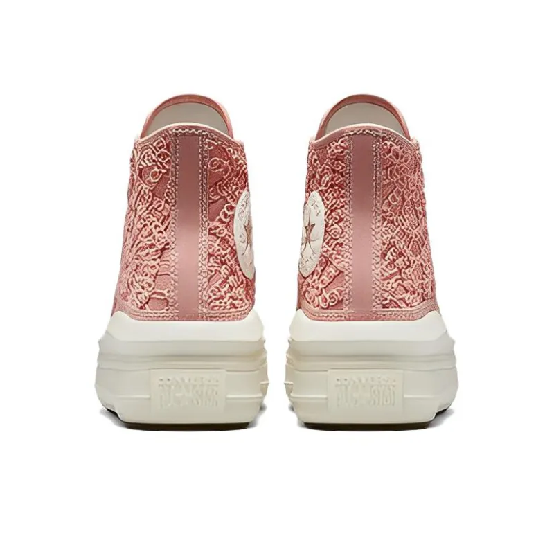 Converse Chuck Taylor All Star Move Platform Hi Daisy Cord Rust Pink Women's-3