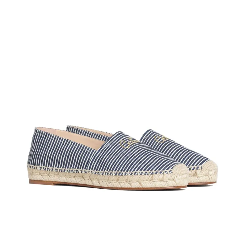 CELINE Taillat Espadrille Women's Casual Shoes Women's Blue White-2