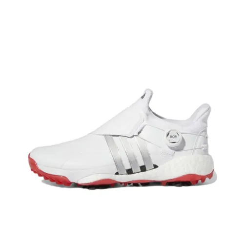 Adidas Tour360 Golf Shoes Men Mid-Top White/Red