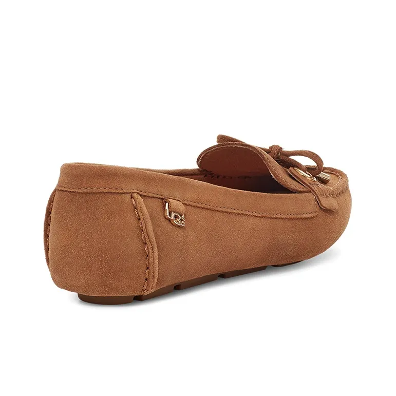 UGG ANSLEY Bow Glimmer Casual Single Shoes Women's Chestnut-4