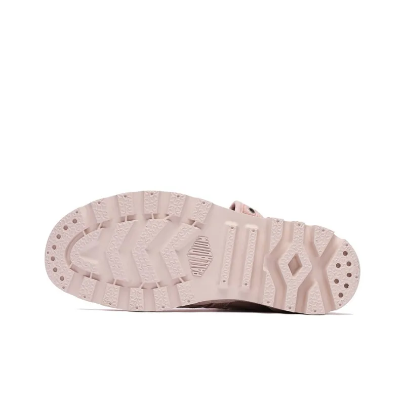 Palladium Outdoor Boots Women's Mid Top Light Pink-4