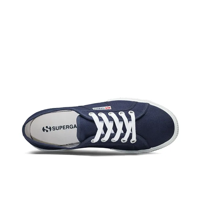 SUPERGA Abrasion Resistant Slip Resistant Low Top Canvas Shoes Women's Blue-3