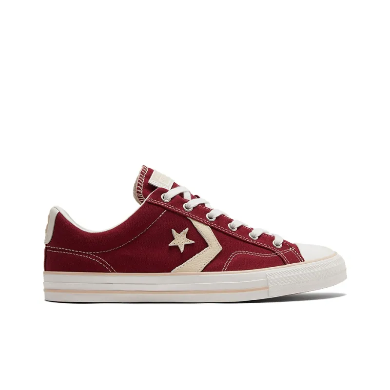 Converse Star Player Non Slip Wear Resistant Low Top Casual Canvas Shoes Red-1