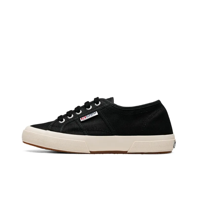 SUPERGA Canvas Shoes Unisex Low Top Black-0