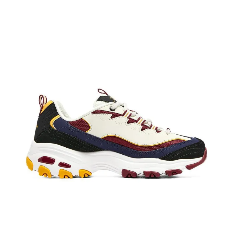 Skechers D'LITES 1.0 Running Shoes 'White Navy Red' Women's-1