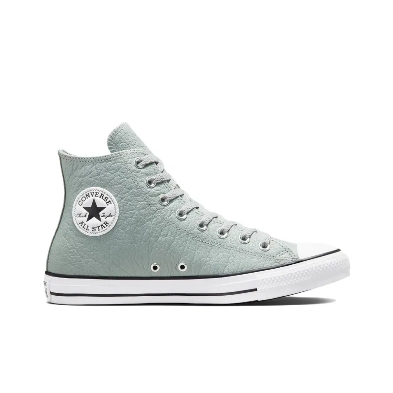 Converse Chuck Taylor All Star Anti-Slip And Wear-Resistant Coverage High-Top Canvas Shoes Unisex Lime Gray-1