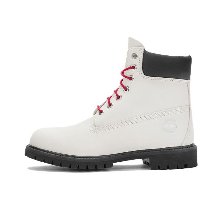 Timberland 6 Inch Premium Boot White Black Red POIZON