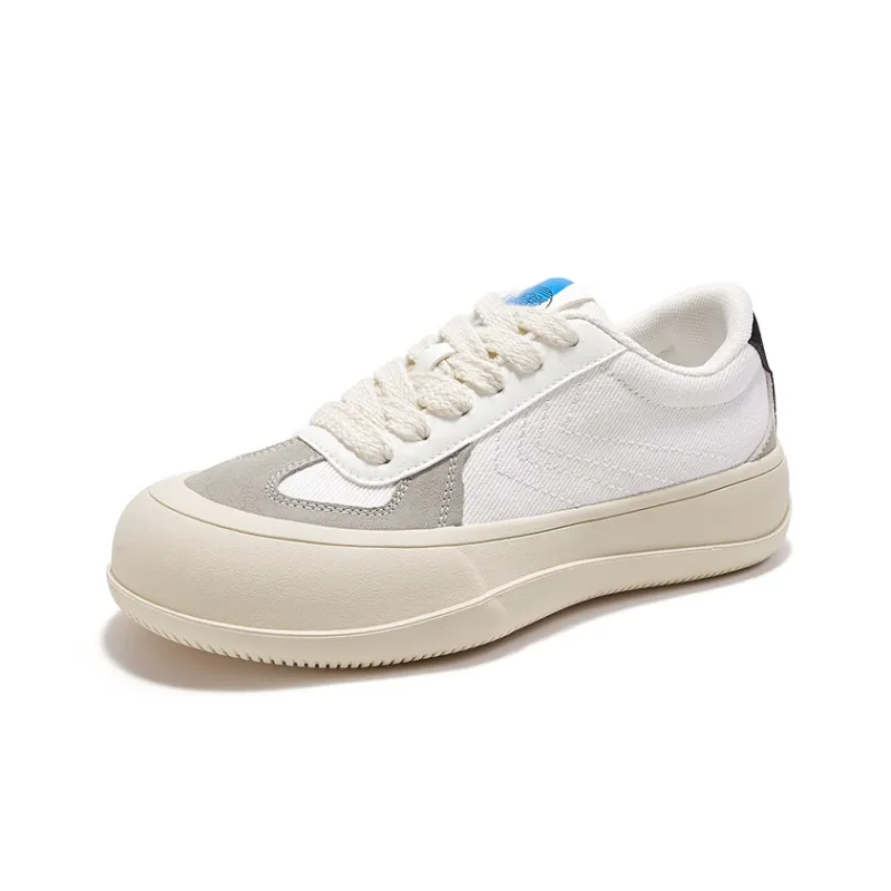 ZHIMAJIE x Feiyue Canvas Shoes Women's White Gray-1