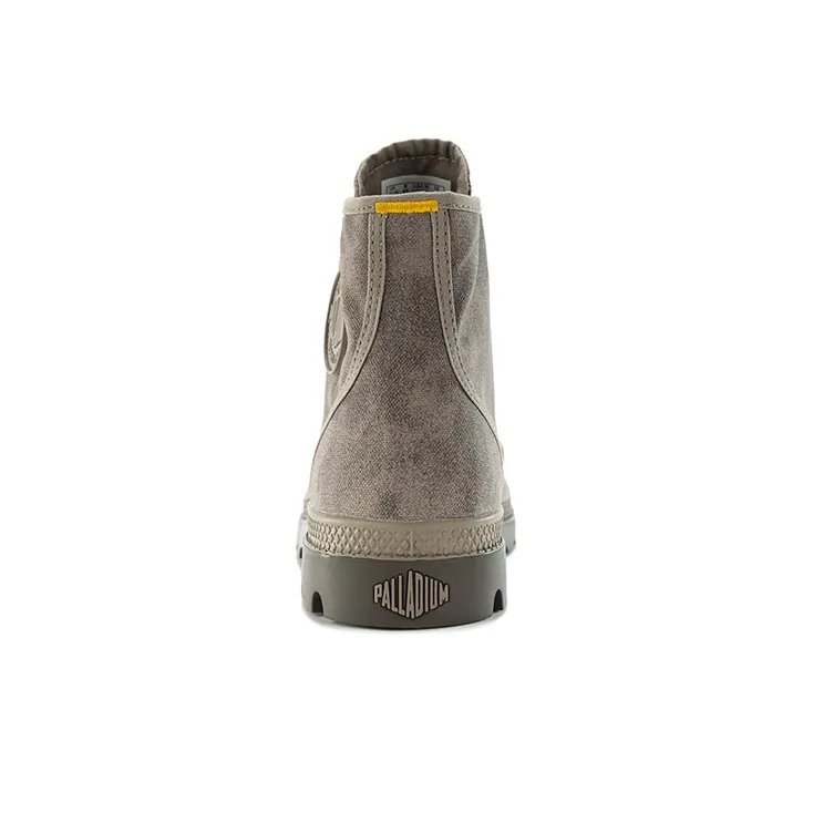 Palladium Pampa Canvas Shoes Unisex High Top Lunar Rock Gray-3