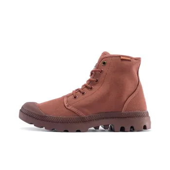 Palladium Pampa Hi Originale W Slip Resistant, Abrasion Resistant, Breathable High Top Canvas Shoes Unisex Dark Red
