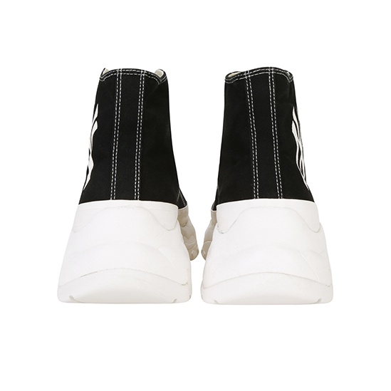 MLB Chunky High Canvas Shoes Unisex High-Top Black US M 10