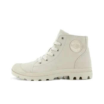 Palladium Pampa D3 Mid Anti-Slip And Wear-Resistant Breathable High-Top Canvas Shoes Unisex Beige