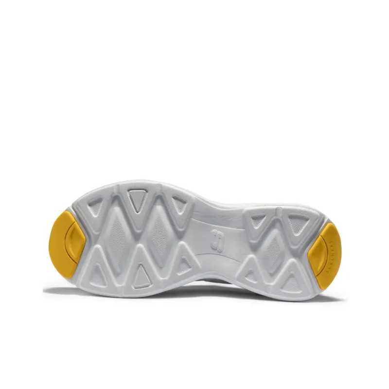 Skechers D'LITES Durable Breathable Low Top Chunky Sneakers Men's White Yellow Blue-3