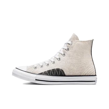 Converse Chuck Taylor All Star Expressive Craft Anti Slip Wear Resistant High Top Canvas Shoes Unisex Beige