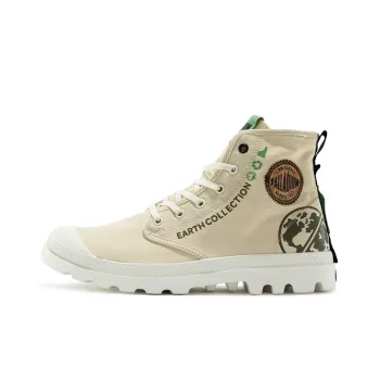 Palladium Pampa Organic Metro Anti Slip And Wear Resistant Breathable High Top Canvas Shoes Unisex Desert