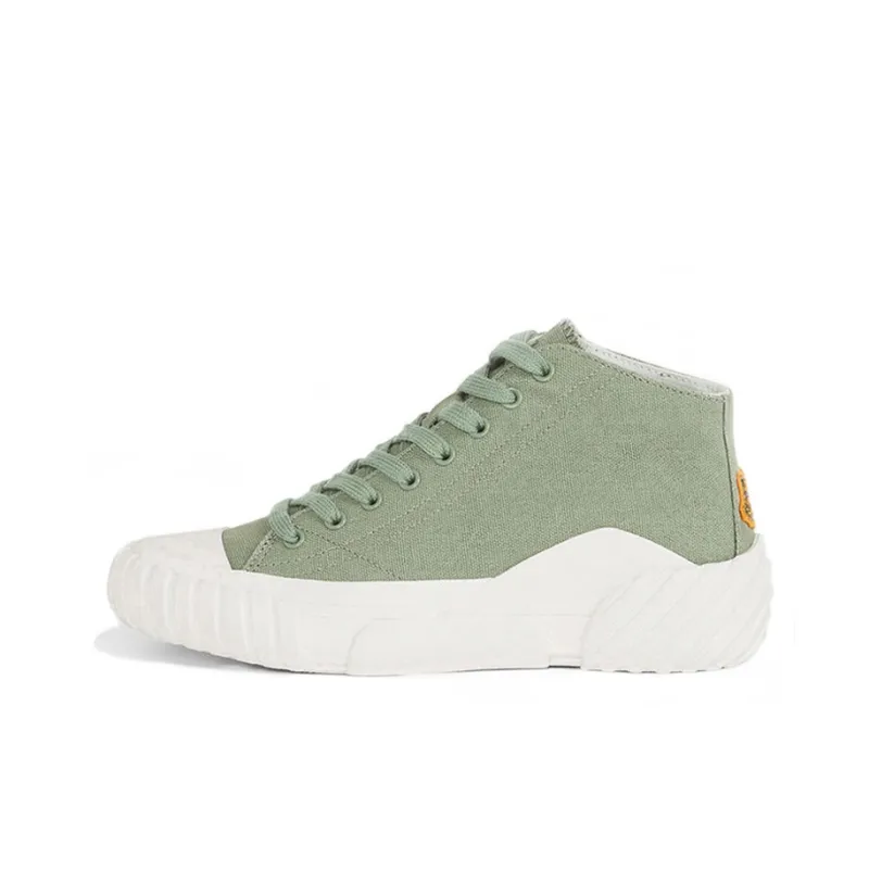 KENZO Tiger Breathable And Lightweight High Top Canvas Shoes Women's Green-0