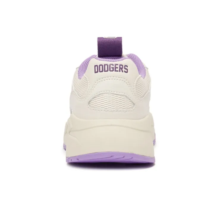 MLB Big Ball Chunky Lite Cushioning Anti Slip And Wear Resistant Low Top Chunky Sneakers Unisex White Purple-3