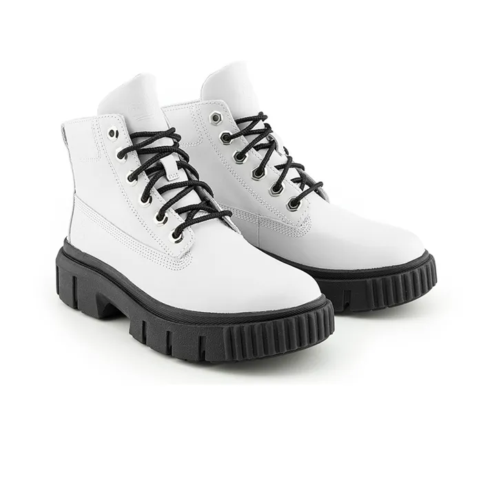 Timberland Greyfield Leather Boots 'White Full Grain' Women's-3