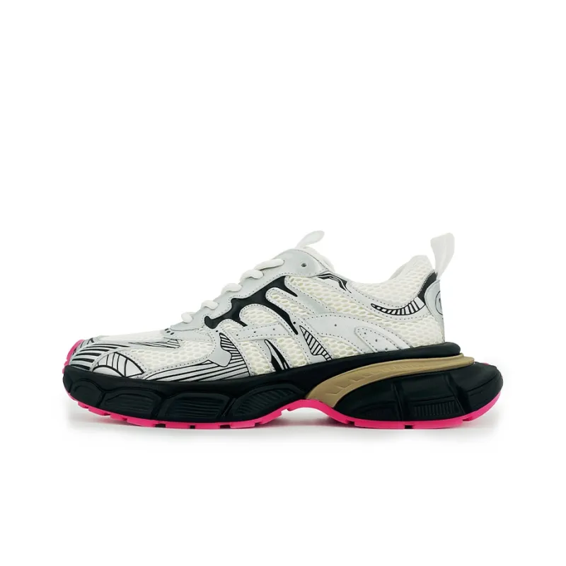NSIOSC Height Increasing, Abrasion Resistant, Lightweight, And Breathable Low Top Chunky Sneakers Unisex-0