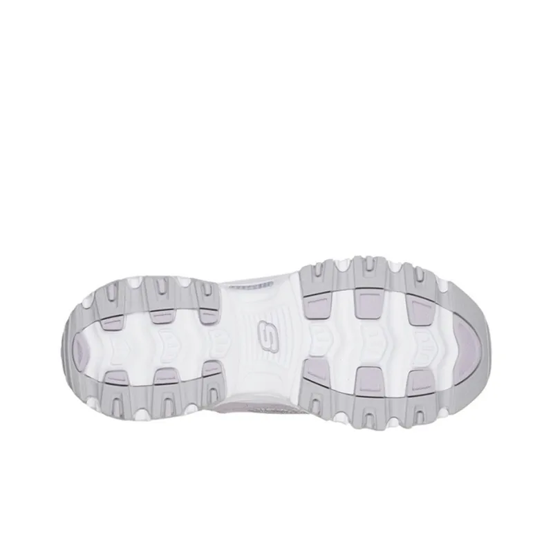 Skechers D'LITES 1.0 Cushioning Anti Slip And Wear Resistant Low Top Chunky Sneakers Women's Lavender-5