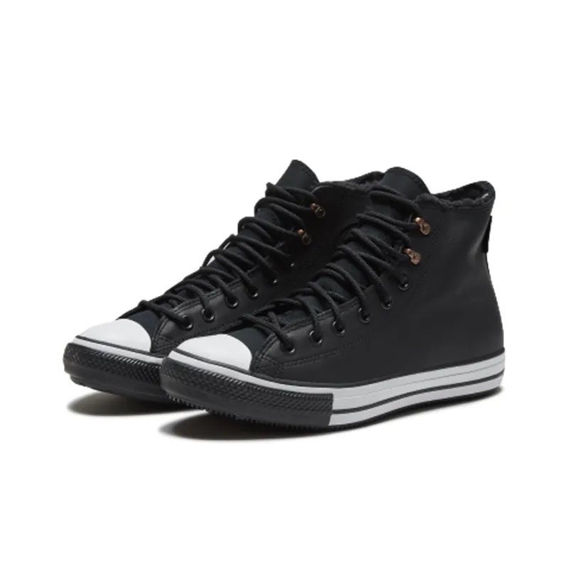 Converse Chuck Taylor All Star Winter Hi Sherpa Leather Black-2