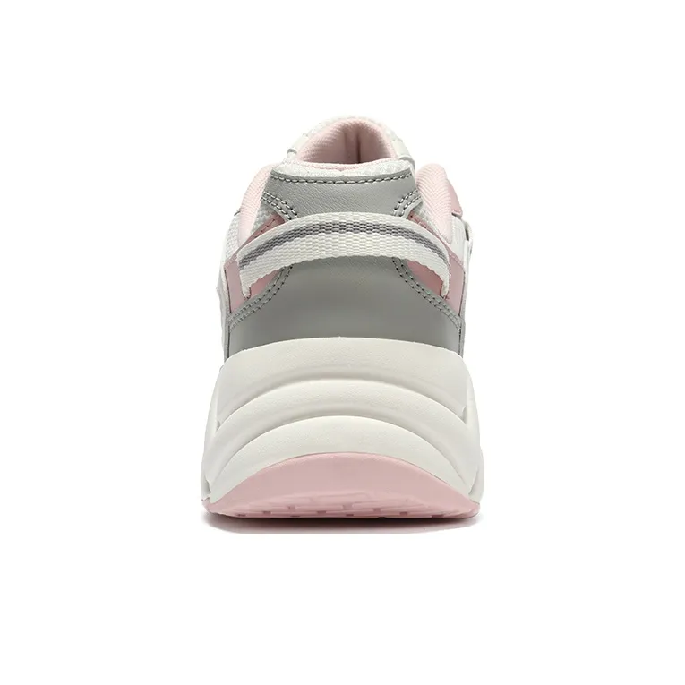 Pony Chunky Sneakers Women's Low Top White/Gray/Pink-2