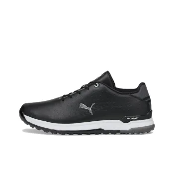PUMA ProAdapt Alphacat Alpha Cat Leather Rubber Soles Spikeless Low Top Golf Shoes Men's Black
